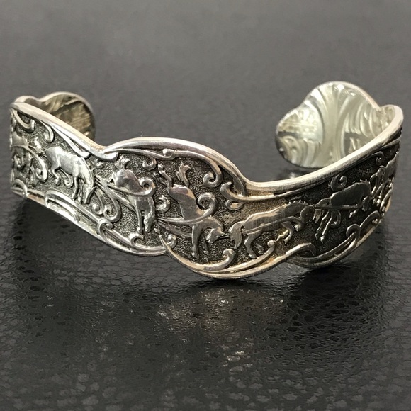 Montana Silversmiths Jewelry - Montana Silversmiths Antiqued Kick Up Your Heels Bucking Horse Cuff Bracelet